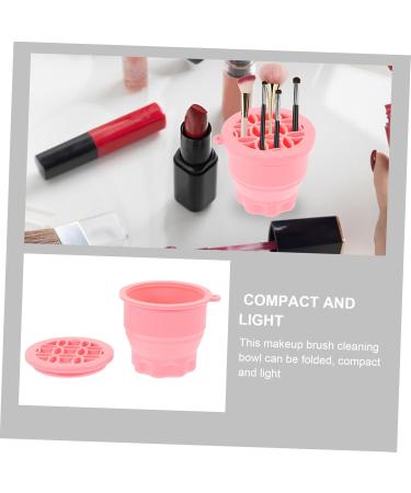 DOITOOL Multifunction detergent Silicone Makeup Brush Cleaner scrub cup washer Make Up Brush Cleaner Eye shadow brush Makeup Brush Cleaner cup Makeup Brush Washer pink Dryer 9.20X9.20X8.60CM Pink - Buy Online on GoSupps.com