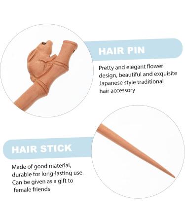 DOITOOL Bunny Hairpin Easter Costume Hairpins Hair Chopsticks Hair Barrettes for Women Hair Sticks for Women Hair Ornaments for Women Shawl Pin Hanfu Wood Hair Piece Women's - Buy Online on GoSupps.com
