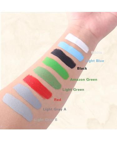 Go Ho White Face Paint 0.88 oz - Safe Water Based Halloween Makeup for Adults & Children - Ideal for Vampire, Skeleton, Clown, Joker SFX Cosplay Costumes - 25g - Buy Online on GoSupps.com