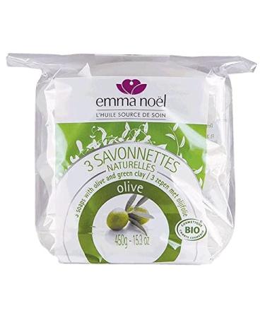 emma no l 3 Savonnettes Olive Cosm bio 450 g