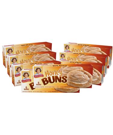 Little Debbie Honey Buns, Soft Pastry with a Touch of Honey and Cinnamon Topped with a Light Glaze (8 Boxes), Golden - Buy Online on GoSupps.com