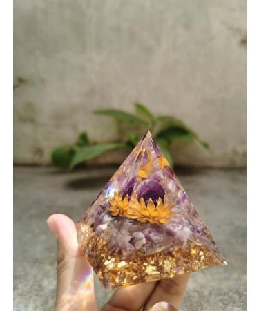 Crystal Energy Tower - Nature Reiki Chakra Orgone Pyramid for Courage and Stress Relief - Buy Online on GoSupps.com