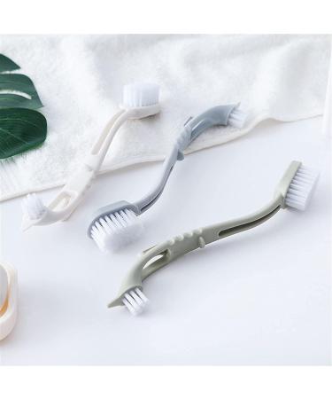 Home Shoes Brushes Double Head Portable Shoes Cleaning Tools Shoe Brush Sneakers Washing Brushes Long Handle Plastic Household Cleaner Bathroom Tool Brush(Apricot) - Buy Online on GoSupps.com