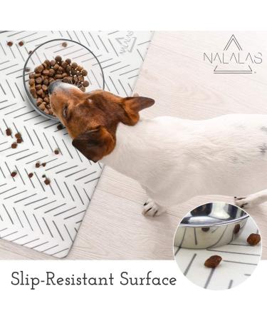 NALALAS Bohemian Large Waterproof Pet Mat - Eco-Friendly Dog & Cat Food Mat - Non-Slip, Waterproof Pet Placemat for Floors - 16.5 x 28 Inches - Buy Online on GoSupps.com