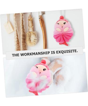 4 Pcs Exfoliating Bath Balls - Loofah Sponge Set for Shower & Bath - Mermaid Bath Scrubber & Pouf - Natural Cleaning Sponges - Buy Online on GoSupps.com