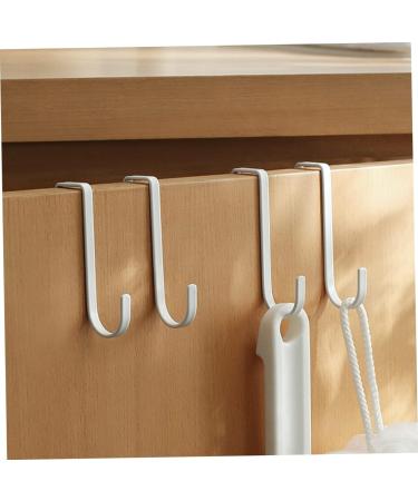 ABOOFAN 4 pcs 1 Set Racks Door White Hat Back Durable Hanging Punch- Clothes Hanger Stainless - Buy Online on GoSupps.com