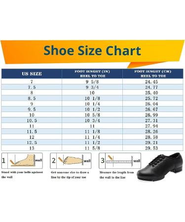 Men's Leather Split Sole Tap Shoes - Black - Size 12.5 - Buy Online on GoSupps.com