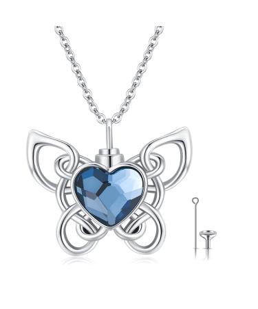 Urn pendants urn chain for ash 925 sterling syllable roses dragonfly core moonstone heart urn pendant memorial jewelry for women mom papa women ... butterfly 1