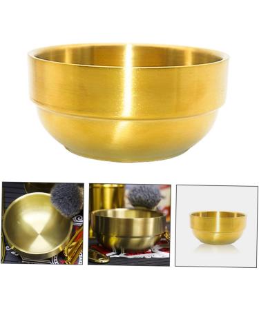 Crilstyleo Foam Dishwasher Stainless Steel Soap Shell - Foaming Razor Cup for Facial Cleaning - Golden Sailing Cup 9x9x4.9cm - Buy Online on GoSupps.com