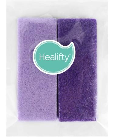 Healifty 2-Piece Foot Pumice Stone Set - Callus Remover & Peeling Scrubber | Natural Lava Pedicure Tools for Hard Skin | Purple Mittel - Buy Online on GoSupps.com