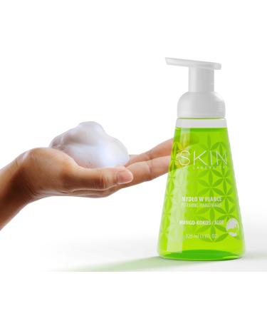 Foam Soap - Liquid Soap with Aloe Vera - Effective Moisturizing of The Hands - Liquid Hand Soap in a Soap Dispenser 320 ml (Mango - Coconut - Aloe Vera)