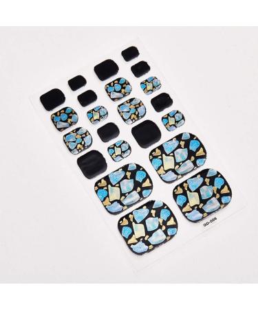 FRCOLOR Girls Para U as 12pcs Sheets Toenail Polish Strips Toe Nail Art Stickers Decals Full Cover Foot Decals Toenail Sticker Nails Wraps False Nail Design Manicure Set For Women Calcomanias - Buy Online on GoSupps.com