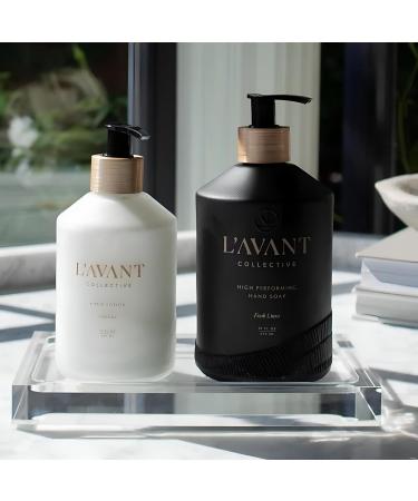 L'AVANT Collective Hand Lotion & Hand Soap Bundle Fresh Linen | High Performing Formula Luxurious Ingredients for Soft & Smooth Hands | 2 Glass Bottles Kitchen Accessories Home Decor Hostess Gifts - Buy Online on GoSupps.com