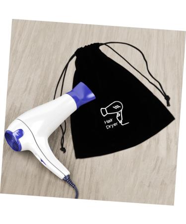 Healeved 5pcs Flannel Hair Dryer Bag Cosmetic Bag Hairdryer Bag Drawstring Purse Hair Dryer Drawstring Bag 26.00X23.00X0.50CMx5pcs Blackx5pcs - Buy Online on GoSupps.com