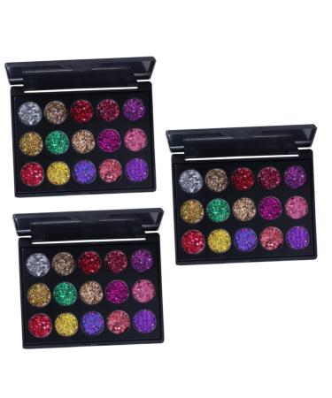 FRCOLOR 3pcs 15 Matte Eyeshadow Eye Shadow Palettes Eyeshadow Pallet Eyeshadow Matt Eyeshadow Powder Makeup Palette Diamond 1 Count (Pack of 1) As Shownx3pcs