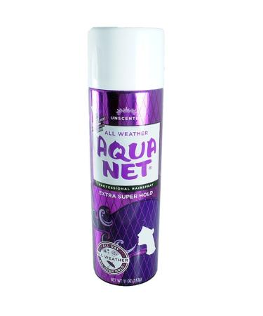 Aqua Net Extra Super Hold Professional Hair Spray Unscented 11 ounces Pack of 6