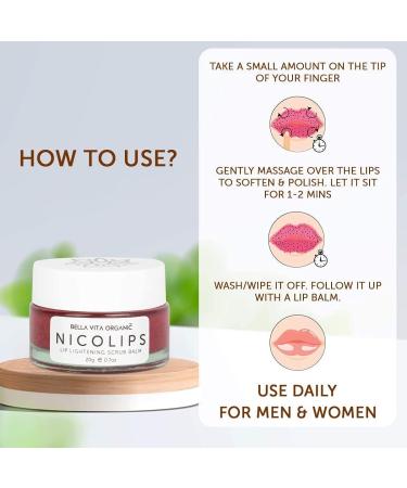 NicoLips Combo Pack | Lip Lightening Scrub Lip Balm For Dark Dry Chapped & Damaged Lips - Buy Online on GoSupps.com