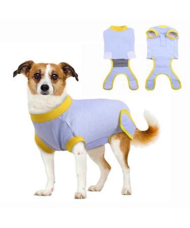 Healing suits for dogs dogs body operation anti-licking-vest animal vest dog-divider pet surgical suit belly wounds and skin protection for female male dogs (light blue XXL) XXL B-Hellblau