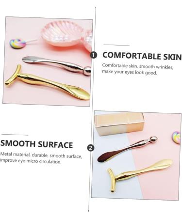  FRCOLOR 3 Pieces Eye Massager Spoon Massage Pen Eye Massage Roller Beauty Roller For Girls Makeup Kit Cosmetic Zinc Alloy Massage Equipment - Buy Online on GoSupps.com