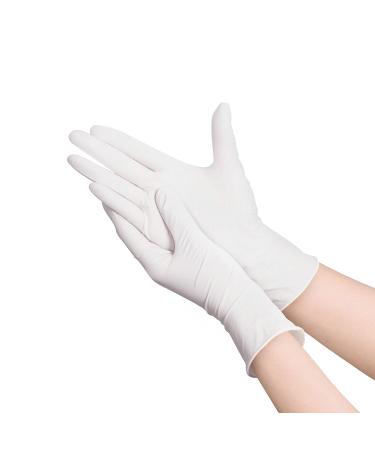 Nitrile 3000 Examination Gloves - White, Powder-Free, Large Size (8-8.5) - Buy Online on GoSupps.com