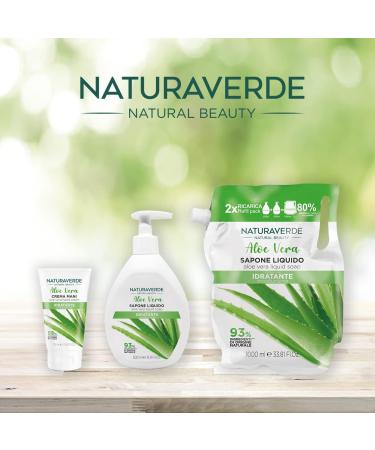  Naturaverde Naturaverde | Natural Beauty - Aloe Vera Liquid Hand Soap Moisturizing Natural Ingredients 6 x 500ml - Buy Online on GoSupps.com
