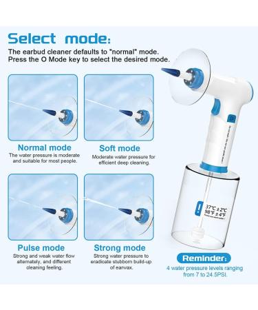 Rechargeable Electric Earwax Removal Kit with 4 Pressure Levels - Ear Irrigation System for Ear Cleaning - Includes Wash Basin & 9+1 Disposable Tips - Buy Online on GoSupps.com