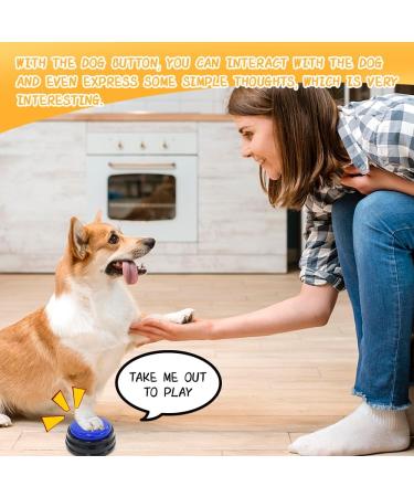 DHQKQG Dog Training Buzzer Set 4 Interactive Recording Buttons for Potty Communication & Cleanliness Training | International Shipping Available - Buy Online on GoSupps.com