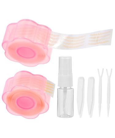 minkissy Eyelid Tapes Stickers Set Eyelid Lift Strip Self-adhesive Eye Tapes Fiber with Fork Rods Spray Bottle and Tweezers for Hooded Droopy Uneven Mono-eyelids Slim