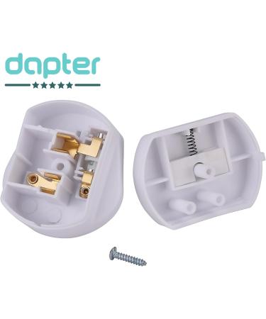 Buy Plug Adapter & Shaver Adapter | 2-Pack 2-Pin to 3-Pin Bathroom Socket Converter | International Shipping - Buy Online on GoSupps.com