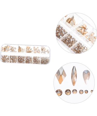 FRCOLOR 2 Boxes Nail Art Flat Drill Crystal Nail Gems Rhinestones Nail Flatback Nail Rhinestones Nail Art Gems Nail Jewels Rhinestones Nails Gems Diamond Manicure Tools Glass - Buy Online on GoSupps.com