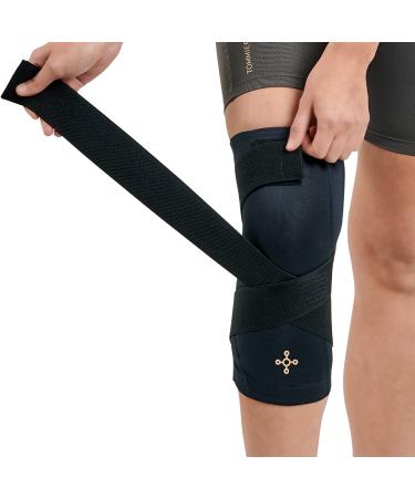 Tommie Copper Pro-Grade Compression Knee Sleeve - Adjustable Unisex Support Sleeve for Knee Stability & Muscle Support, Black (Medium) - Buy Online on GoSupps.com