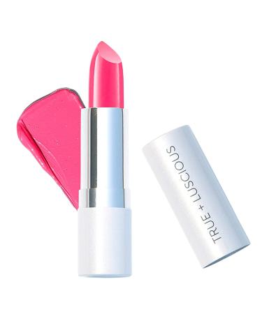 True + Luscious Super Moisture Lipstick   Clean  Vegan and Cruelty Free   Lasting Hydration for Dry Lips with a Satin Finish   Candy Pink