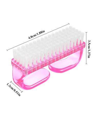 Sioppkik 6-Piece Nail Brush Set - Hand Scrubbing & Cleaning Brushes for Fingernails - Plastic 6.4 x 1.5 x 3.2 cm - Blue Pink Purple - International Shipping Available - Buy Online on GoSupps.com