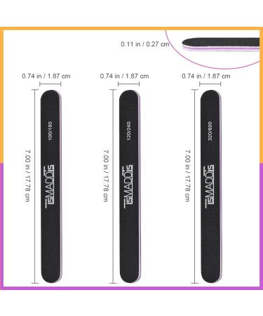20 Piece TsMADDTs Nail Files Set - Double Sided Emery Board for Natural and Acrylic Nails - Professional Manicure Tools for Home and Salon Use - Assorted Grits - Buy Online on GoSupps.com