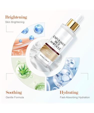 Black and White Rice Peeling Ampoule Upgraded Rice Ampoule Duo Face and Body Black and White Rice Exfoliant Peeling Solution Moisturizing Nourishing for All Skin Types (Black+White 1 Pack) Black+White 100 Count (Pack of 1) - Buy Online on GoSupps.com