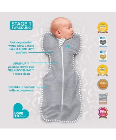 Love To Dream Swaddle UP Baby Sleeping Bag - Blue Newborn (2.2-3.8kg) | Self-Soothing & Snug Fit for Improved Sleep - Buy Online on GoSupps.com