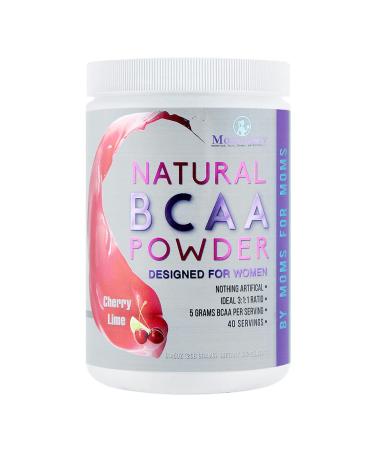 BCAA Powder Preworkout for Women - BCAA Amino Sweetened Naturally with Stevia, Erythritol, & Monk Fruit - 40 Servings + Free Delicious Recipe Guide PDF (Cherry Lime) Cherry Lime 40 Servings