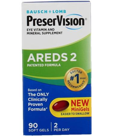 Bausch & Lomb PreserVision AREDS 2 Formula Soft Gels 90ct - Packaging May Vary - Buy Online on GoSupps.com
