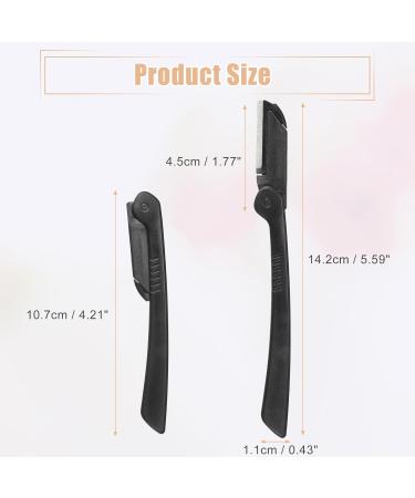 VOCOSTE 6 Pack Eyebrow Razors for Women - Foldable Facial Razors in Black & White | International Shipping Available - Buy Online on GoSupps.com