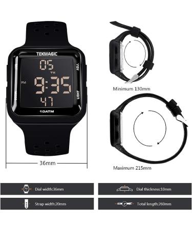 100m Water Resistant Scuba Diving Watch with Stopwatch, Alarm, Dual Time Display | 12/24 Hour Format - Buy Online on GoSupps.com