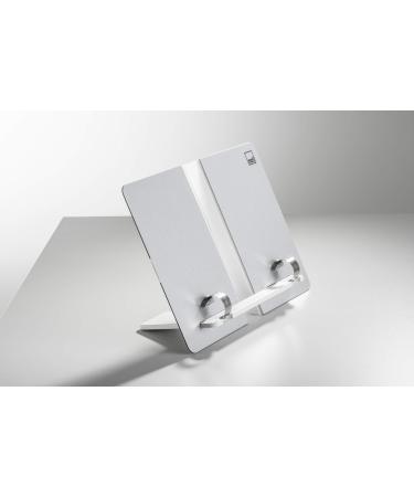 moll design bookend children's desk accessory foldable and timeless bookend with integrated clips silver