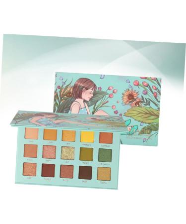 Healeved 1pc 15 Portable Eyeshadow Compact Cosmetic Pallet Makeup Accessories Female Eyeshadow Green 1 count (Pack of 1) Green - Buy Online on GoSupps.com