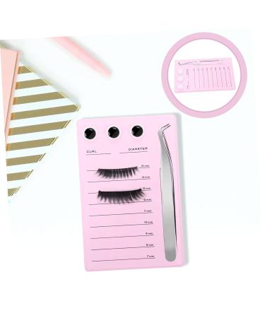 Hemoton Magnetic Eyelash Board - Durable Lash Extension Tray & Glue Gasket Pink Acrylic Pallet for Easy Application 14.3x9.4cm International Shipping Available - Buy Online on GoSupps.com