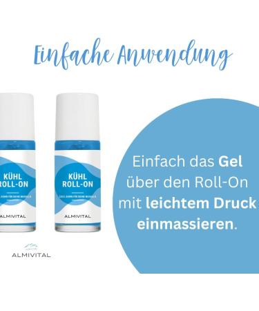 ALMIVITAL Lot de 2 roll-on emporter | Rafra chissement naturel pour les muscles etc. | Le menthol vivifiant assure un effet rafra chissant durable | Bienfaisant apr s le sport et l'activit  - Buy Online on GoSupps.com