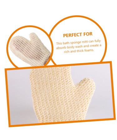 FRCOLOR 2pcs Sisal Braided Shower Gloves - Exfoliating Scrubber Sponges & Bath Mittens for Body Care - Buy Online on GoSupps.com