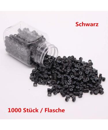 Buy Eunice 1000 Microring Extensions - Silicone Hair Bonding Tool for I-Tip Real Hair Extensions (Black) - International Shipping Available - Buy Online on GoSupps.com