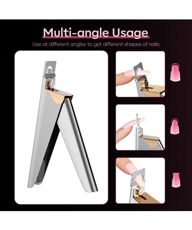 Modelones Poly Nail Gel Kit with 12Pcs Nail Tips Clip and False Nail Tip Trimmer - Buy Online on GoSupps.com