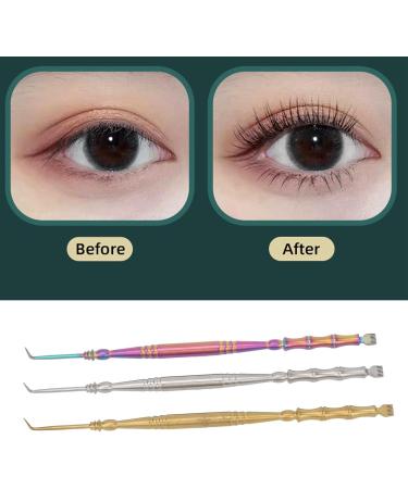 Sonew Stainless Steel Bamboo Shape Double Ended Lash Perm Lift Brush Tools for Perming Lashes Daily Mascara Brushing and Lash Combing - Buy Online on GoSupps.com