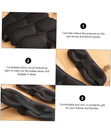 Healvian 3D Stereo Goggles Light Blocking Eye Mask - Adjustable, Lightweight, and Comfortable - Ideal for Sleeping and Blocking out Light - 1 Count - Buy Online on GoSupps.com