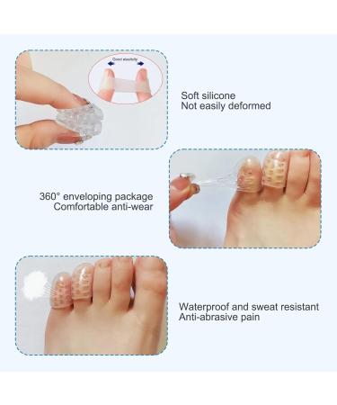 30 Pcs Toe Protectors - Anti-Friction Transparent Silicone Covers for Women & Men - Breathable Sweat-Proof Comfortable & Elastic - Buy Online on GoSupps.com